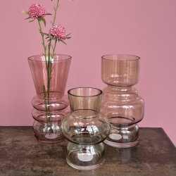 Vase Flare glas rosa
