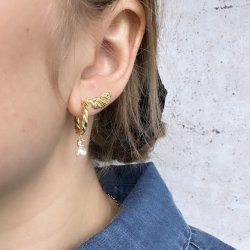 Hoops CURLY SKY 20 mm Forgyldt Slv