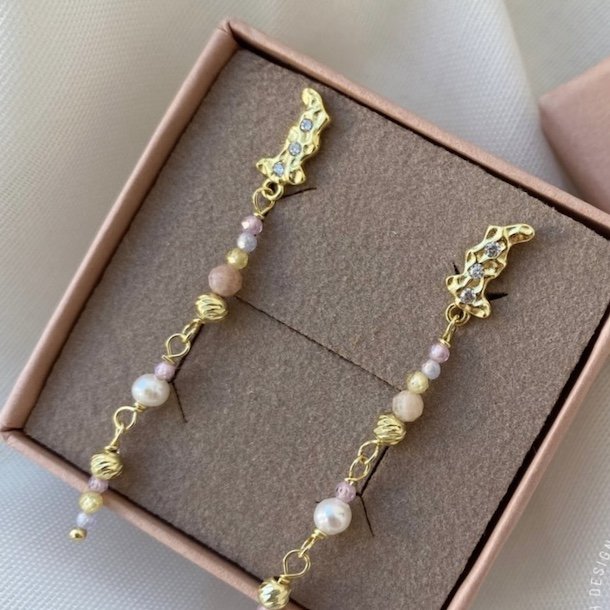 restikker PRETTY PASTEL MIX Forgyldt slv