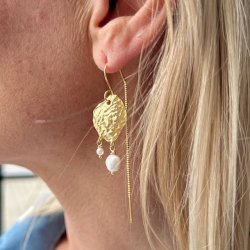 BIBBIE perle retrde forgyldt slv