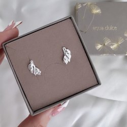 restikker KOI SMALL HALF LEAF Sterling Slv