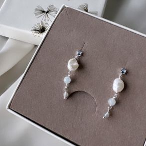 restikker SKY BLUE PEARL Sterling Slv