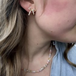 restikker ELEGANT BOW  Forgyldt Slv