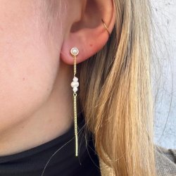 restik secret chain pearl COW forgyldt