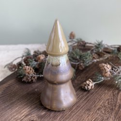 Juletr D7x15cm porceln Green/brow