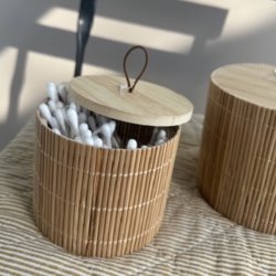 Bambus sker med lg rund