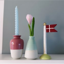 Vase Midi keramik half glace ca 10 cm