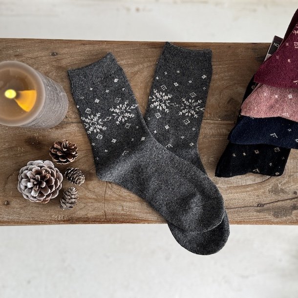 Sokker snow angora/uld miks str. 36-40