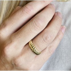 Fingerring SUKI forgyldt slv