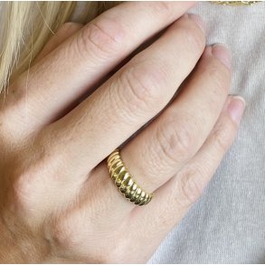 Fingerring SUKI forgyldt slv