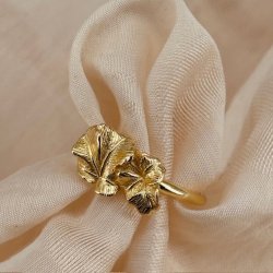 Fingerring FOLIO Forgyldt slv