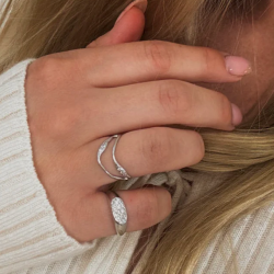 Fingerring Alizeh elements sterling slv