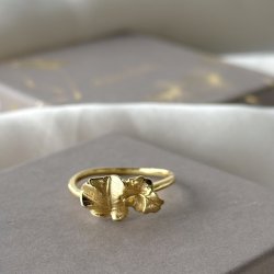 Fingerring FOLIO Forgyldt slv