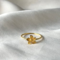 Fingerring JASMIN Forgyldt Slv