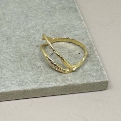 Fingerring SENA elements forgyldt slv