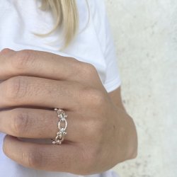 Fingerring ELIPSE sterling slv