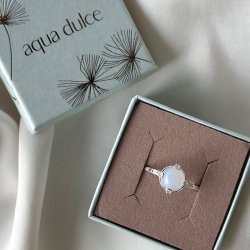 Fingerring STONE PEGGY Sterling slv