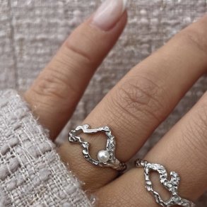 Fingerring Ezili sterling sv