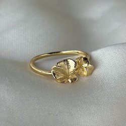 Fingerring FOLIO Forgyldt slv