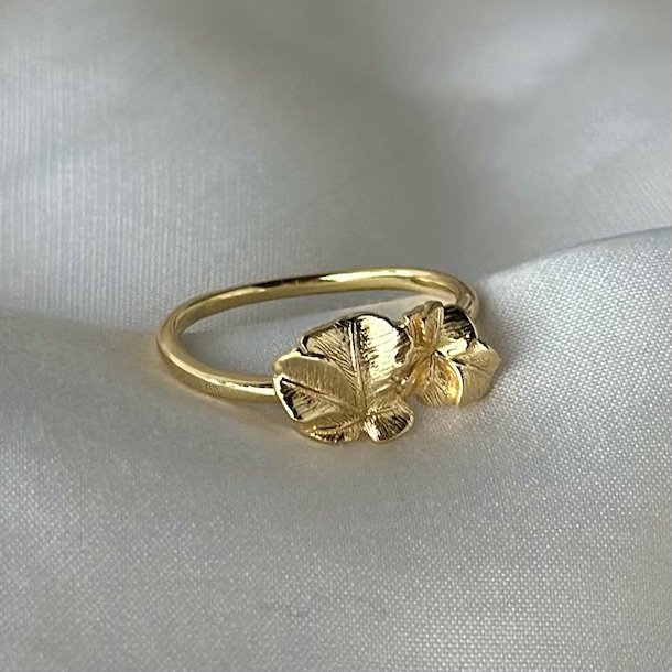 Fingerring FOLIO Forgyldt slv