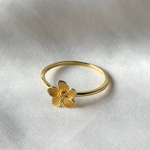 Fingerring JASMIN Forgyldt Slv