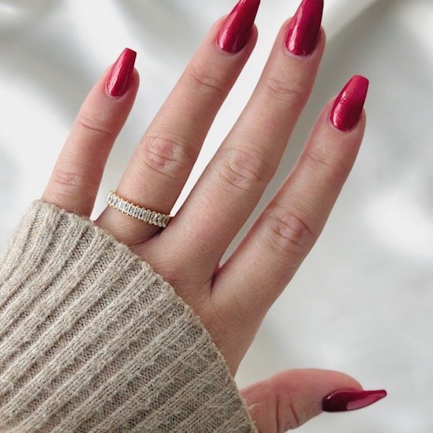 Fingerring PHILINA CLEAR Forgyldt Slv