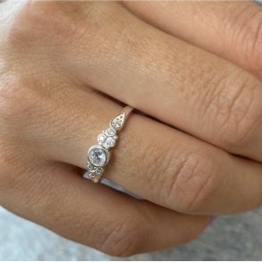 Lilja fingerring slv