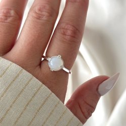 Fingerring STONE PEGGY Sterling slv