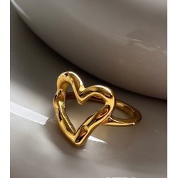 Fingerring VERA vandfast 18kt. forgyldt