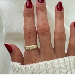 Fingerring DARLING EMMA  Forgyldt Slv