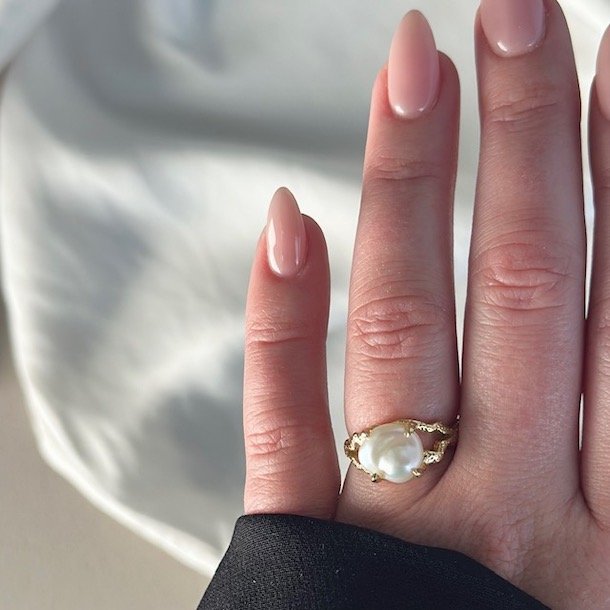 Fingerring HISSANDRA Savage forgyldt slv