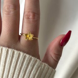 Fingerring JASMIN Forgyldt Slv