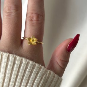 Fingerring JASMIN Forgyldt Slv