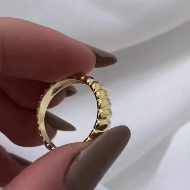 Fingerring SUKI forgyldt slv