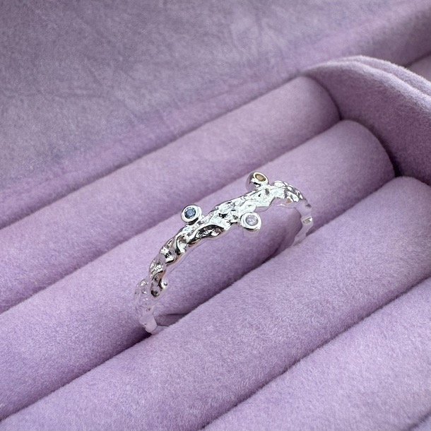 Fingerring BARBARA pastel Sterling slv