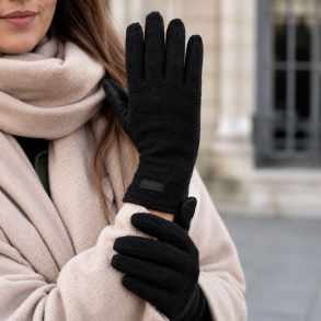 Finger handsker - bl�dt puffede look 