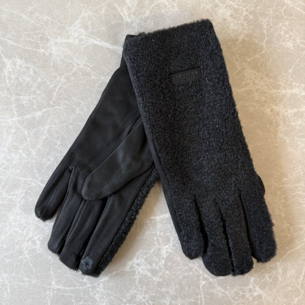 Finger handsker - bl�dt puffede look 