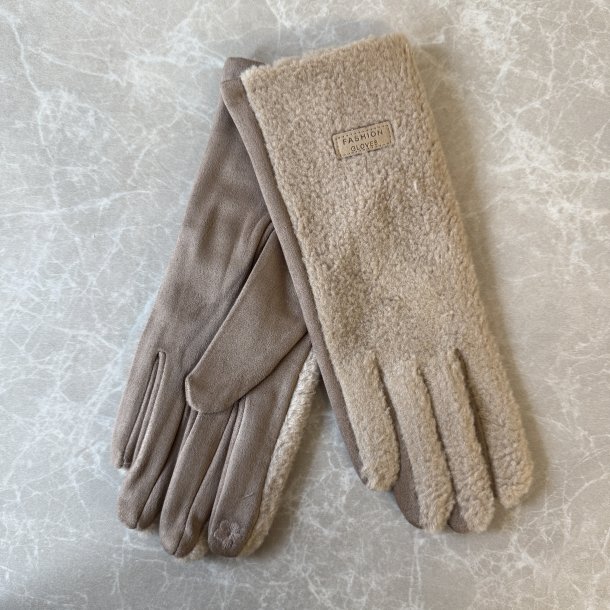 Finger handsker - bl�dt puffede look 