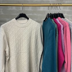 Fint strikket bluse zag - viskose m-xl