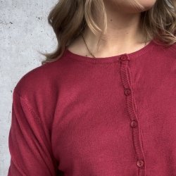 Fint strikket cardigan - viskose m-xl
