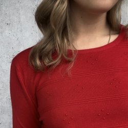 Bluse stripen dot - viskose m-xl