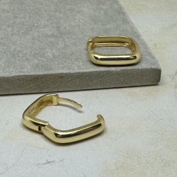 Hoops Hanna square forgyldt slv