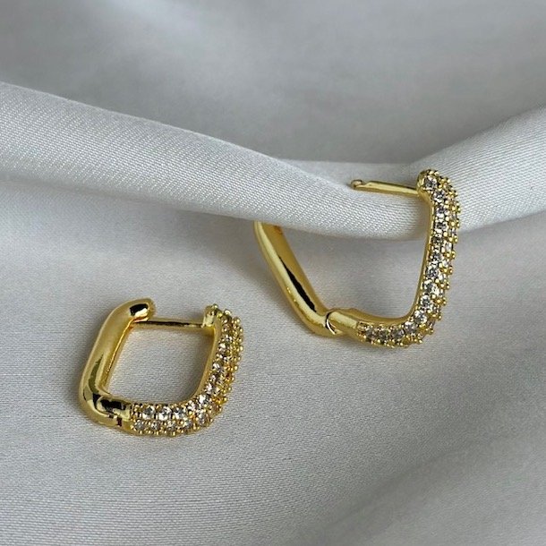 Hoops LIGA square forgyldt slv 