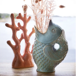 Vase Fish stoneware