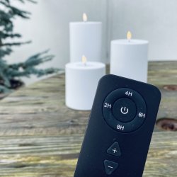 Hvide Udendrs Bloklys 100x100 mm