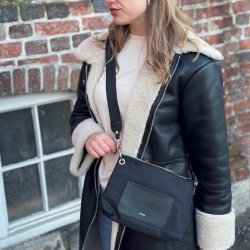 Nylon taske med front lomme 