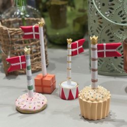 Flag 4 forskellige, s�t med 4