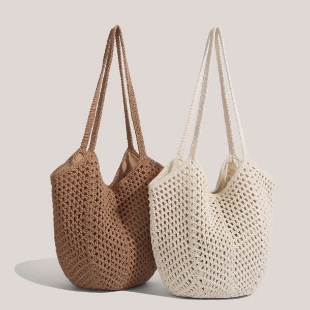 Flettet shopper med lynl�s