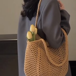 Flettet shopper med lynl�s