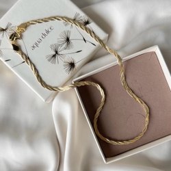 Halskde TERESA Forgyldt Slv